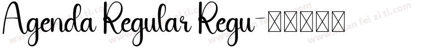 Agenda Regular Regu字体转换